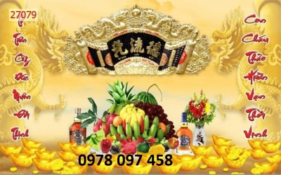 Tranh phòng thờ - gạch tranh 3D
