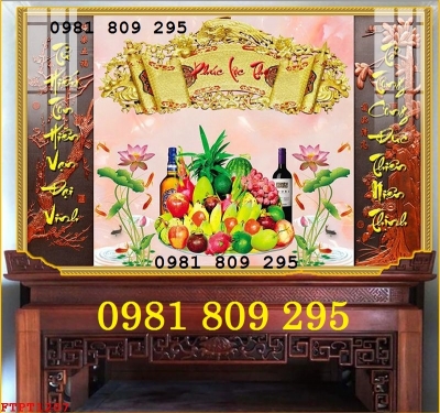 Gạch tranh 3d trang trí phòng thờ