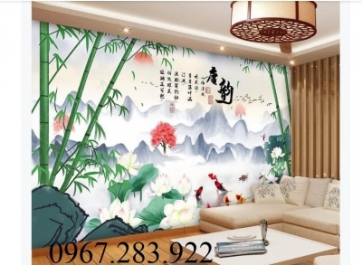 Gạch ốp tường 3D cây tre