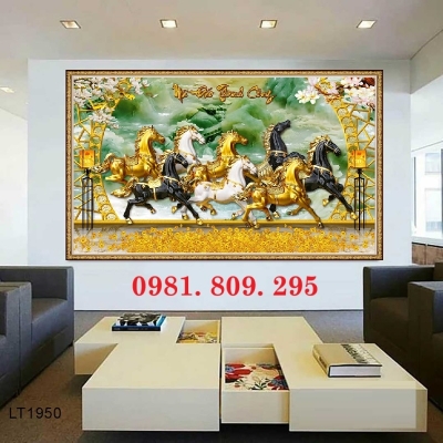 Tranh gạch ngựa ,  gạch 3d ốp tường mã đáo mới HN9911