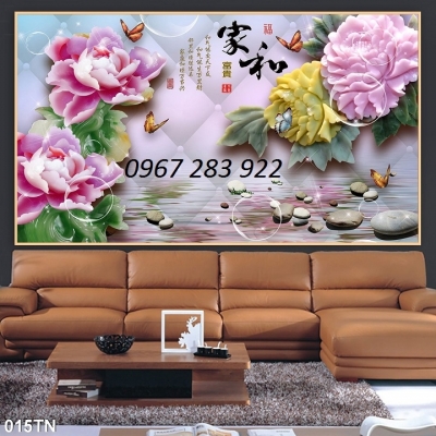 Tranh phòng khách họa tiết 3d đẹp