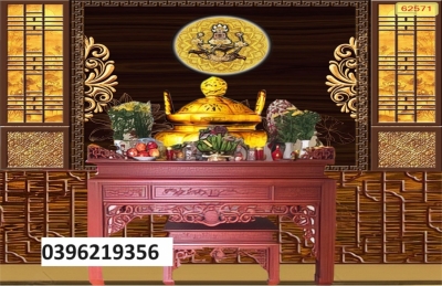 Tranh đẹp 3D trang trí phòng thờ
