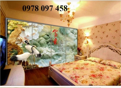 Gạch tranh trang trí phòng ngủ