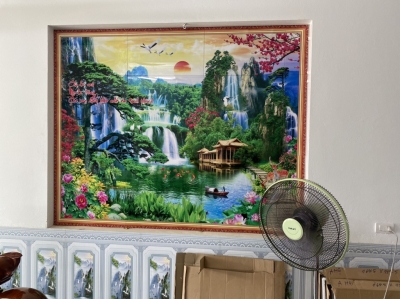 Gạch men dán sàn nhà sang trọng