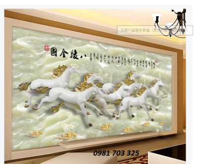 Tranh gạch men- tranh mã đáo thành công