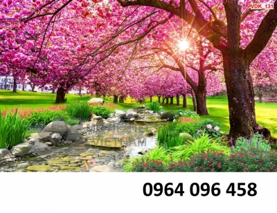 Tranh gạch ốp tường phong cảnh thiên nhiên 3d - KGCV54
