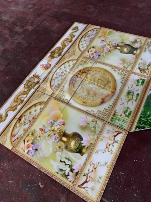 Tranh gạch men- gạch ốp tường phòng thờ