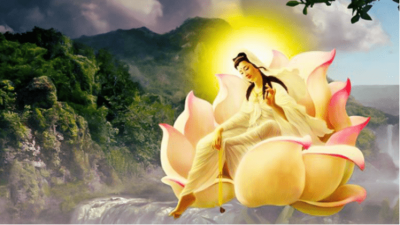 Tranh gạch 3d phật quan âm - SKM95