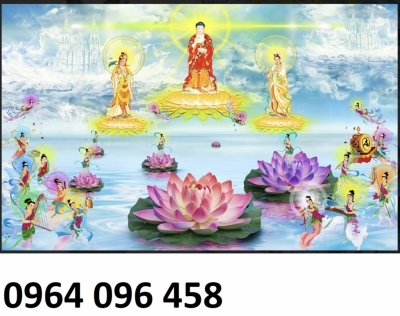 Tranh gạch 3d ốp tường phật phòng thờ - FGH86