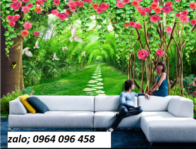 Gạch tranh 3d vườn tre - GFD44