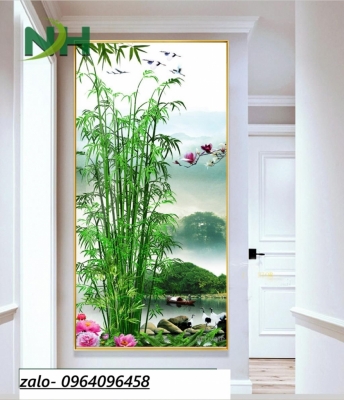 Tranh gạch 3d cây tre trúc - NMM90