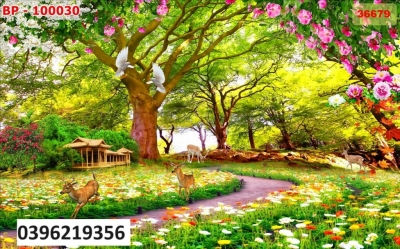 Tranh gạch sơn thủy treo tường