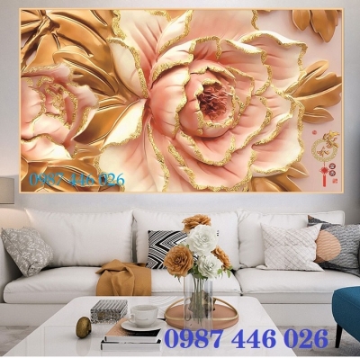 Tranh 3d gạch trang trí tranh tường đẹp HP9272