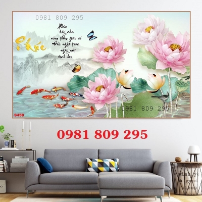 Tranh gạch men cá chép HP7761