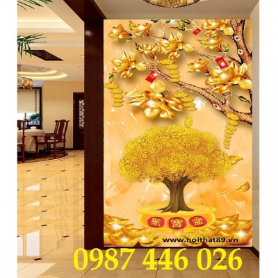 Gạch ốp tường tranh gạch men cay a tiền vàng HP8732