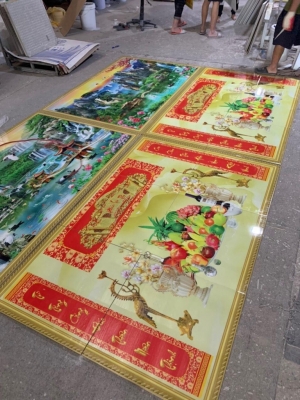 Tranh phòng thờ - gạch tranh 3D