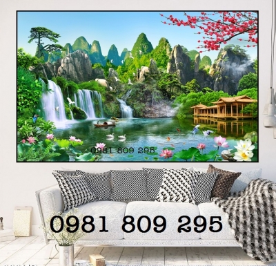 Gạch 3d , Tranh gạch men 3d thiên nhiên giao hoà