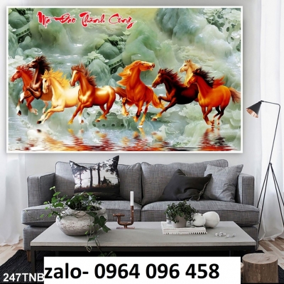 Tranh gạch mã đáo thành công 3d - DVXC42