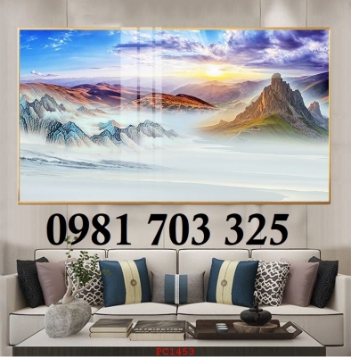 Gạch men 3D phong cảnh trang trí tường