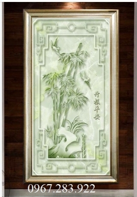 Tranh gạch trang trí- Tranh cây tre
