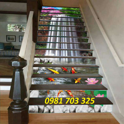 Tranh gạch 3D lát cầu thang