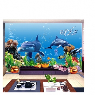 Tranh gạch 3d ốp bể bơi - XX32