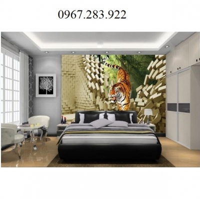 Gạch tranh- Tranh phong thuỷ Hổ