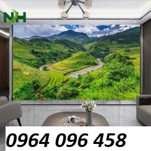 Tranh gạch 3d ốp tường phòng khách - 098MN