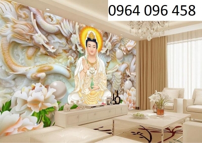 Tranh gạch 3d phật phòng thờ - LKJ64