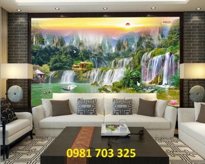 tranh gạch, gạch tranh 3D phong cảnh