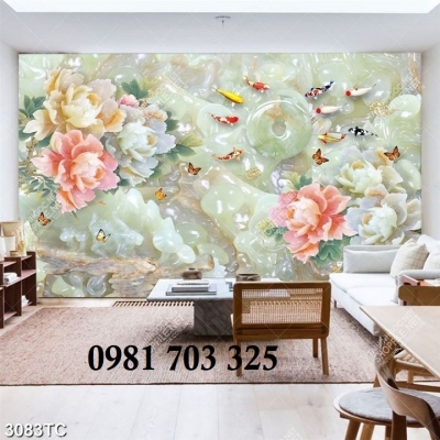 Gạch tranh 3D sứ ngọc đẹp
