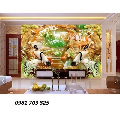 Tranh sứ ngọc 3D trang trí phòng