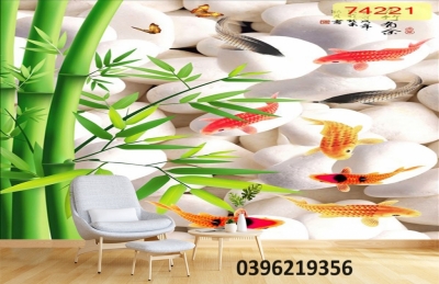 Tranh gạch tre trúc đẹp treo tường