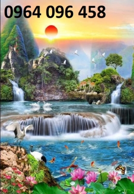 Tranh gạch 3d ốp tường cầu thang - HVC4