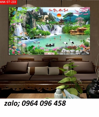 Tranh gạch 3d phong cảnh đồng quê - XBNM05