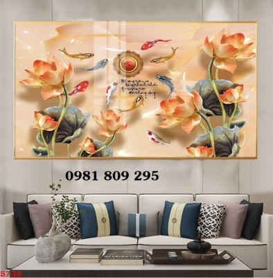 Gạch trang trí 3d hoa sen sứ ngọc HN9393