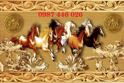 Tranh gạch mã đáo thành công HP723