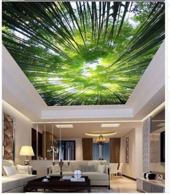 Mẫu Trần nhà 3d cây xanh, cho ngôi nhà GẦN GŨI với thiên nhiên