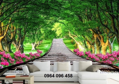 Tranh gạch 3d cảnh thiên nhiên - CVNN8