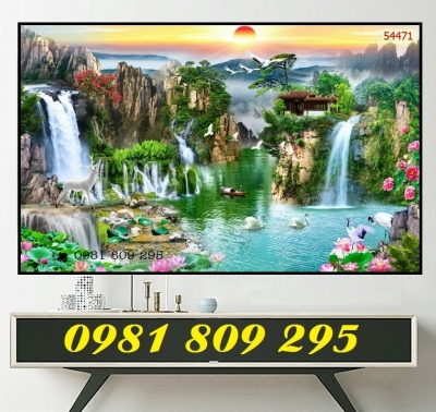 Tranh gạch 3d thiên nhiên thác nước HP847