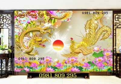 Gạch tranh Rồng Phượng