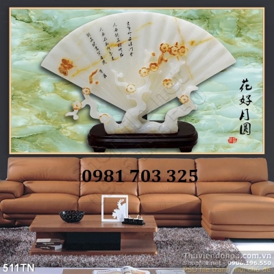 Gạch tranh 3d đẹp tùng hạc