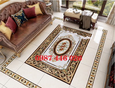 Gạch thảm khắc vàng HP7729