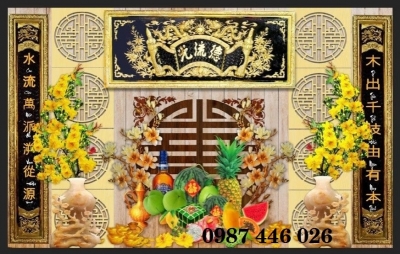 Tranh phòng thờ, gạch tranh ốp tường