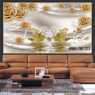 Tranh gạch hoa trang trí