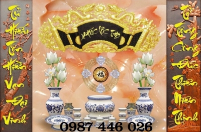 Gạch ốp tường tranh phòng thờ HP9723