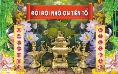Tranh gạch 3d phòng thờ - GFS3