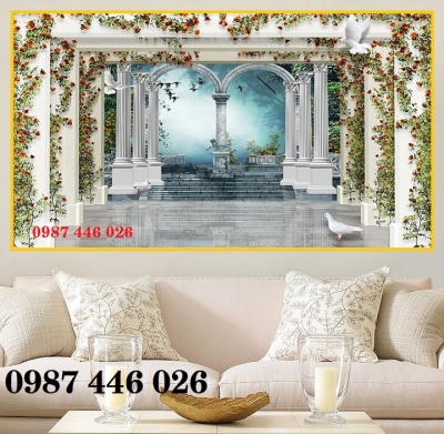 Tranh gạch men cửa sổ HP87222