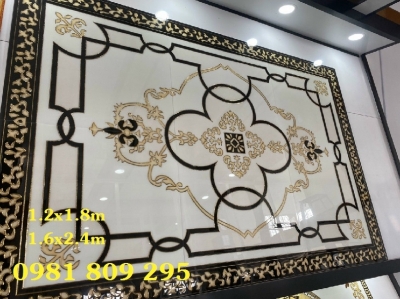 Gạch trang trí phòng khách , thảm gạch