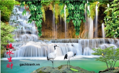 Tranh gạch 3d ốp tường ngoài trời - KDS3